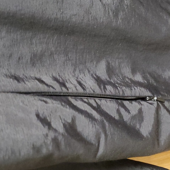 Eileen Fisher black satin coat Sz M - Picture 7 of 10